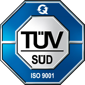 TÜV SÜD ISO 9001 zertifiziert